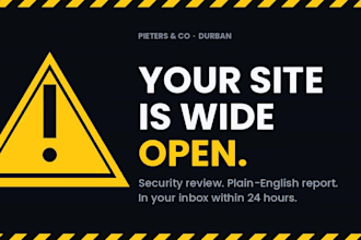 review your website security and send a plain english report