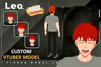 model and rig 3d vtuber vriod vrm vtuber avatar rigging and vtube setup