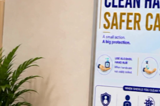 design a professional hand hygiene campaign for healthcare facilities