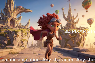 create viral ai videos, reels and 3d pixar style videos