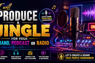 create a custom jingle with baritone voiceover