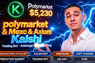develop an automated trading bot for kalshi polymarket and mexc