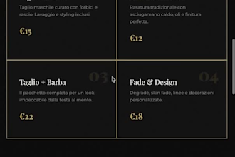 create modern and elegant website created for a local