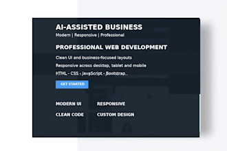 build a modern ai assisted business website