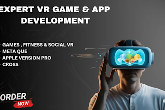 custom ar VR game development with real interactions