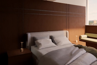 create a cinematic 3d interior walkthrough video in enscape