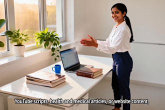 write professional medical and healthcare content