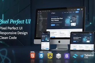 create a responsive react js frontend website
