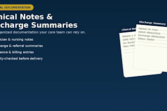 do medical data entry and healthcare documentation
