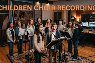 record children choir or background vocals for your song
