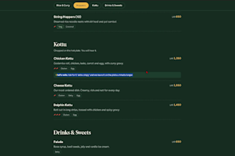 build a digital menu website with qr code