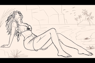 draw pinup style character designs
