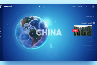 build a 3d interactive website with three js, gsap, react
