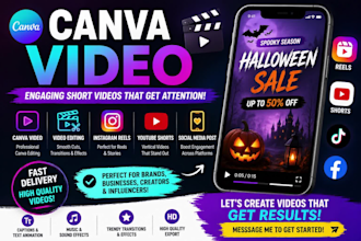 create canva videos, instagram reels and youtube shorts