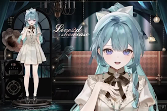 create live2d vtuber model, pro live 2d model 2d vtuber design live2d rigging