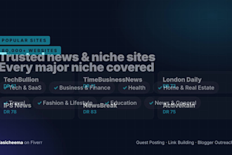 do business guest post on a DR 70 news site with dofollow link