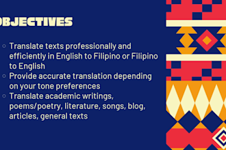 translate your content english to filipino and filipino to english