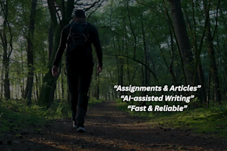 write assignments, articles and summaries by using ai