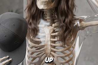 create 3d skeleton ai storytelling shorts for youtube