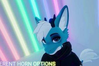 create custom furry vrchat avatar fursona for meta quest and pcvr