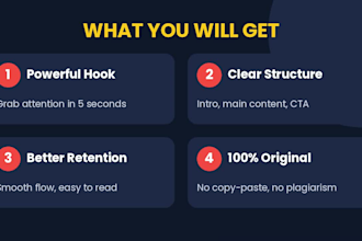 write engaging video scripts and translate english