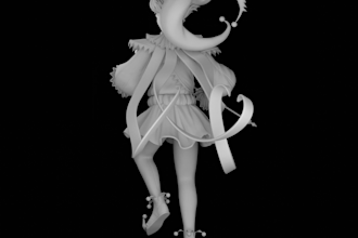 create 3d printable character or creature miniatures