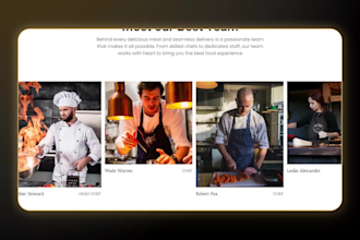 build meal prep food delivery seafood restaurant catering shopify website design