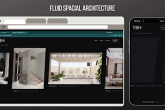 build a luxury architecture and interior design portfolio website