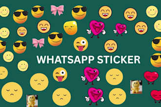 do professional animated GIF sticker for your fb, ig, whatsapp