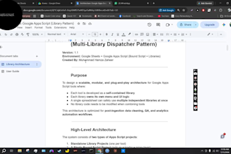design custom google apps script libraries and multi library architecture