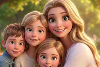 turn your photo into a 3d cartoon movie style portrait