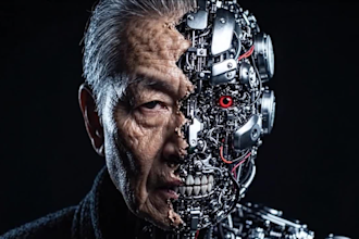create 4k eye catching ai sci fi film, ai movie trailer, cinematic horror video