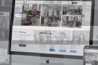 design wix beauty salon website wix barbershop website feminine landing page