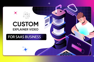 create a custom 2d explainer video for saas and tech brands