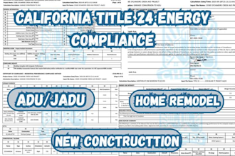 california title 24 compliance for adu, home remodel and new construction