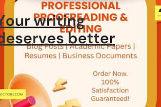 proofread and edit your resume