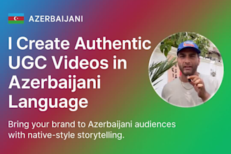 native azerbaijani ugc video ads
