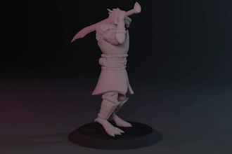 sculpt custom 3d miniature model for tabletop warhammer 40k dnd printing