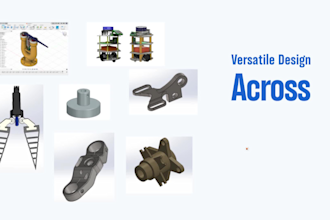 design professional cad models for industrial manufacturing and robotics