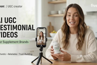 create ai ugc testimonial style videos for supplement brands