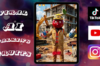 create viral ai talking fruit talking object videos for short reels tiktok ads