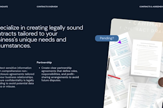 draft or review your contract or mou or law school application