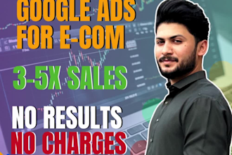 set up and manage google shopping ads, get upto 5x roas