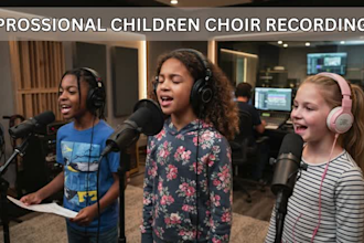 record children choir vocals, kids songs and gospel backing vocals