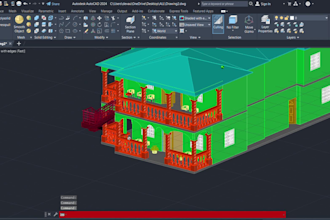 create professional autocad 2d and 3d construction drafts