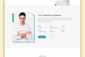 create resume website personal website personal portfolio website wordpress