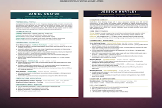 write a customized expert resume and CV