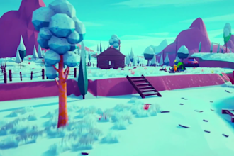 create 3d low poly environment for unity unreal in ps1 ps2 psx style
