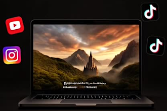create a cinematic and engaging book trailer for your book promotion