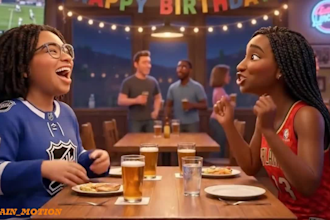 create 3d pixar style ai cartoon animation storytelling music video
